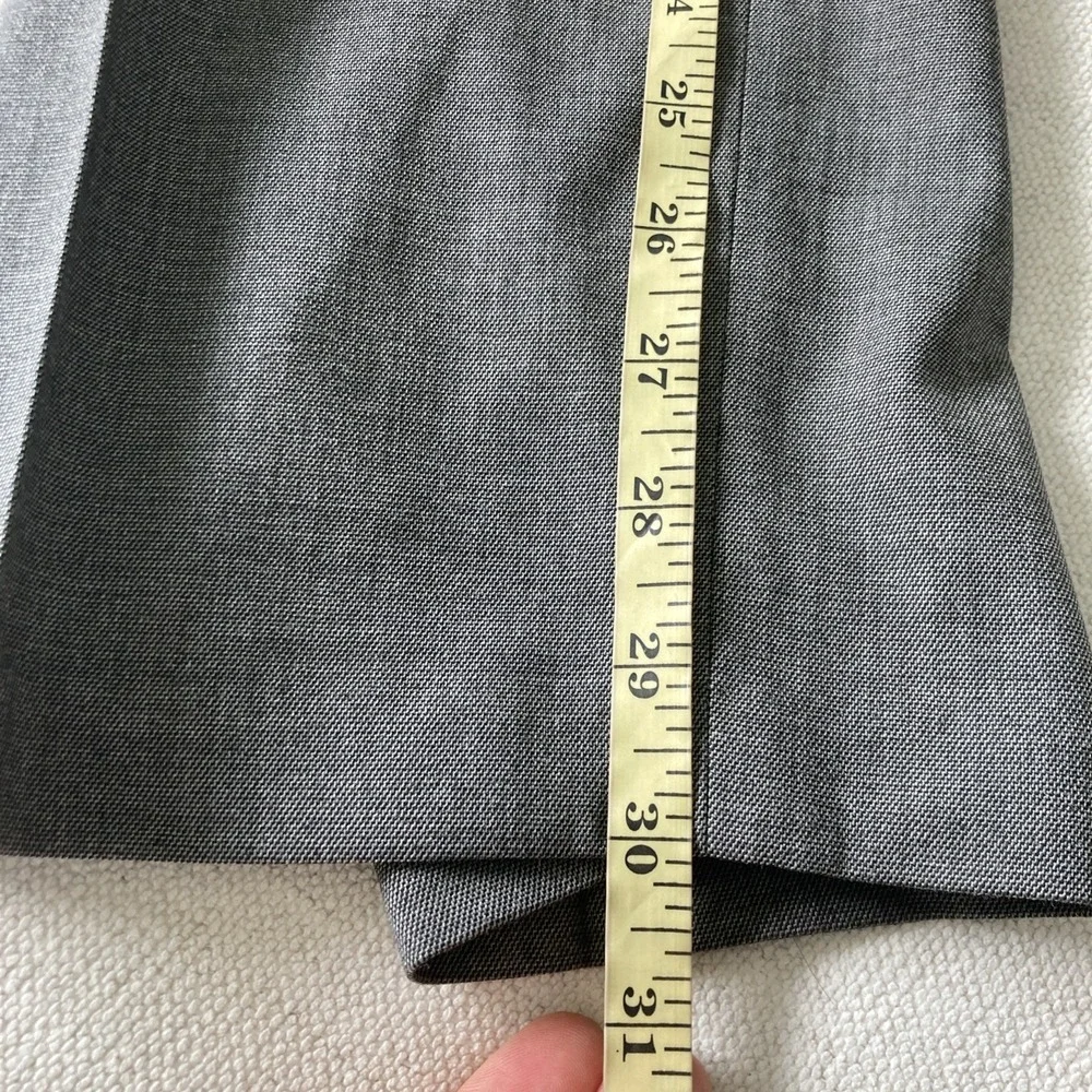 Haggar Suit Mens 50R Gray 2 Button Polyester Rayon Pants 42W 30L